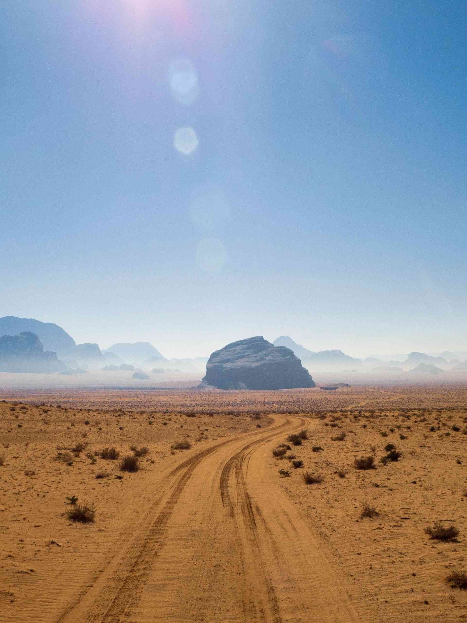 Combating Desertification - desert-road-trail-rocks